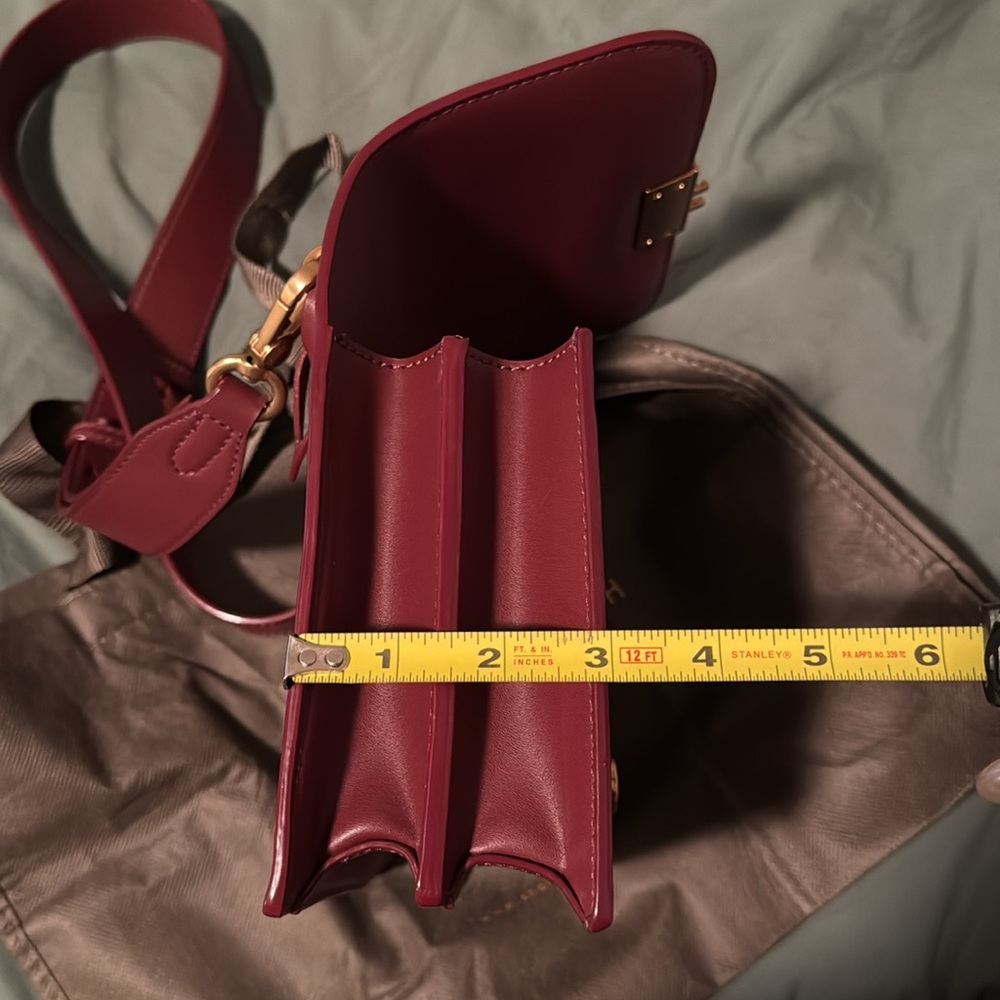 Charles and Kieth burgundy wine bag crossbody - Picture 12 of 12